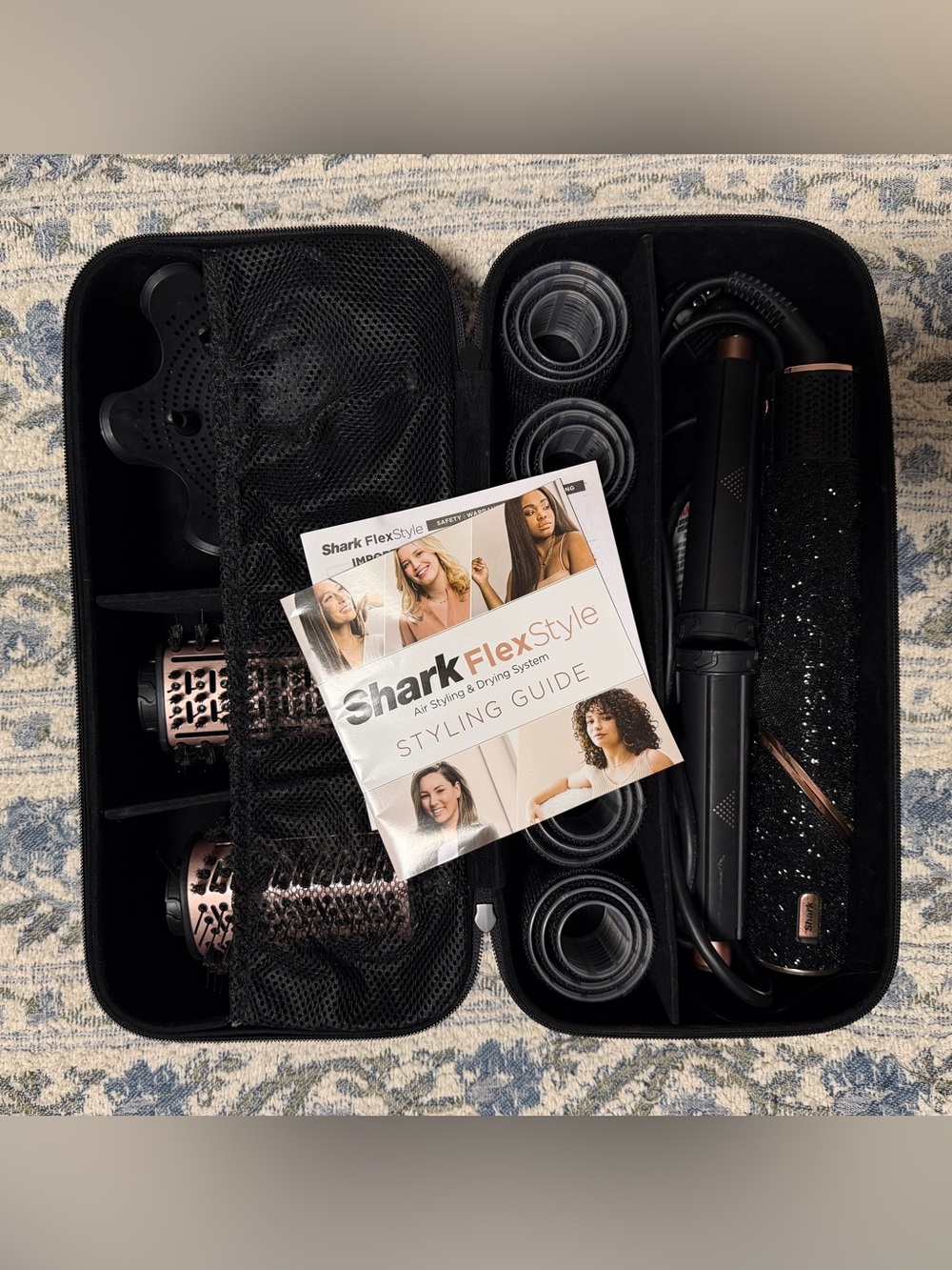 Shark FlexStyle Black Sparkle – Complete Set + Storage Case
